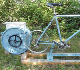 Lave-linge à pédales